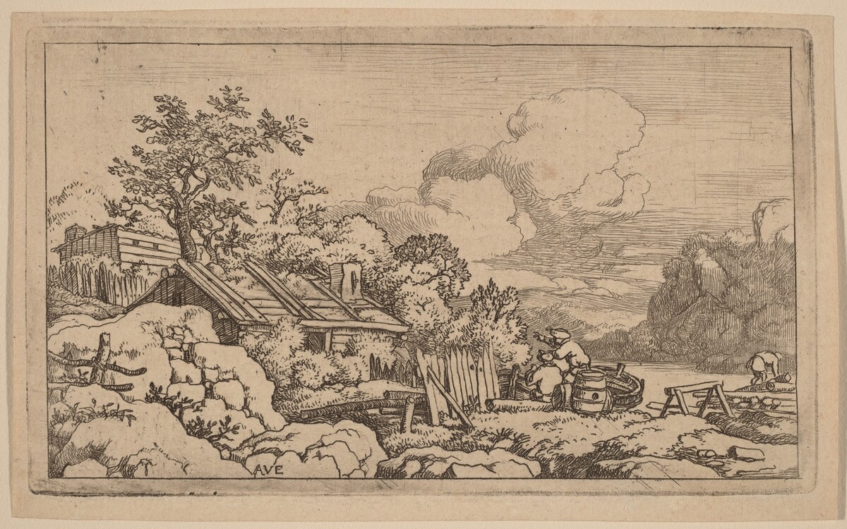 Carpenter's Hut by Allart van Everdingen