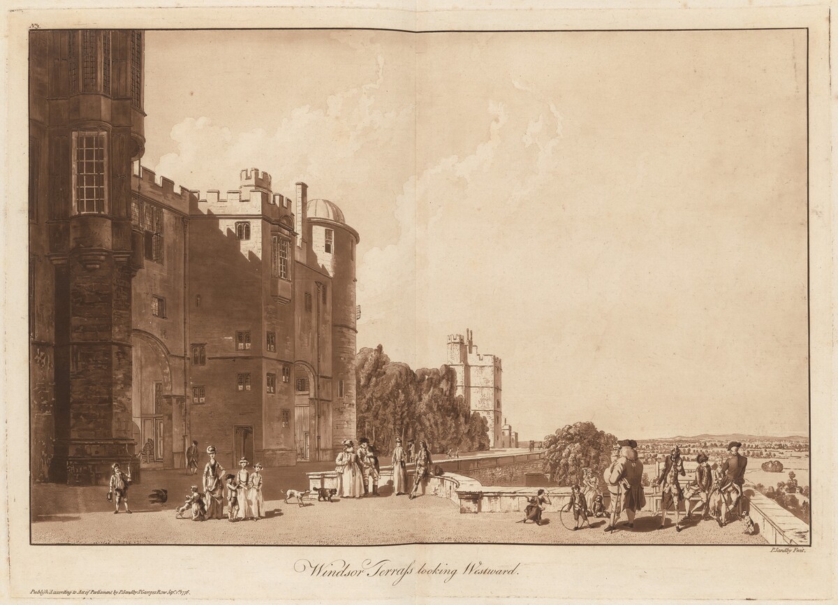 Windsor Terrass looking Westward by Paul Sandby