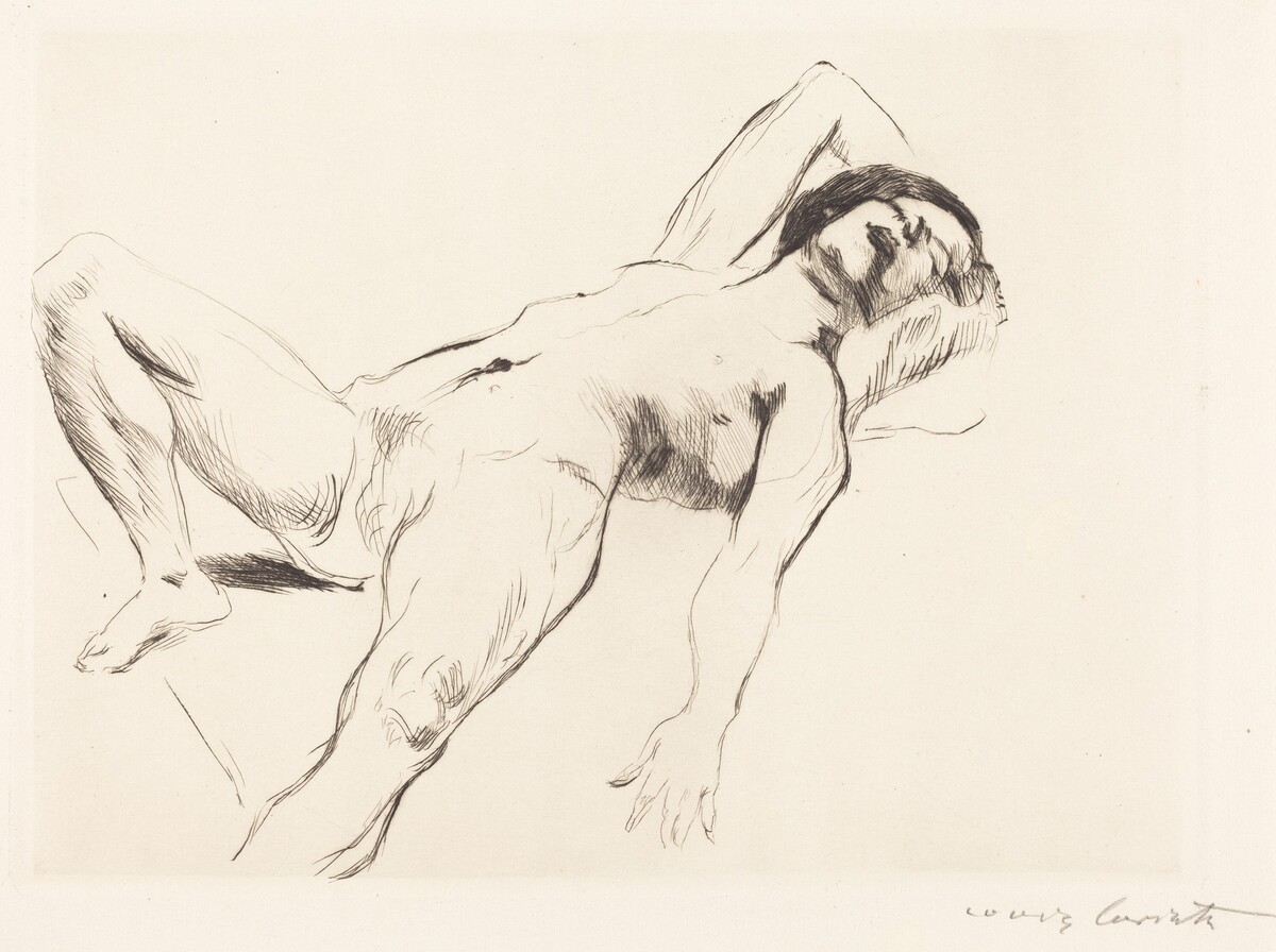 Liegender Weiblicher Akt I (Reclining Female Nude I) by Lovis Corinth