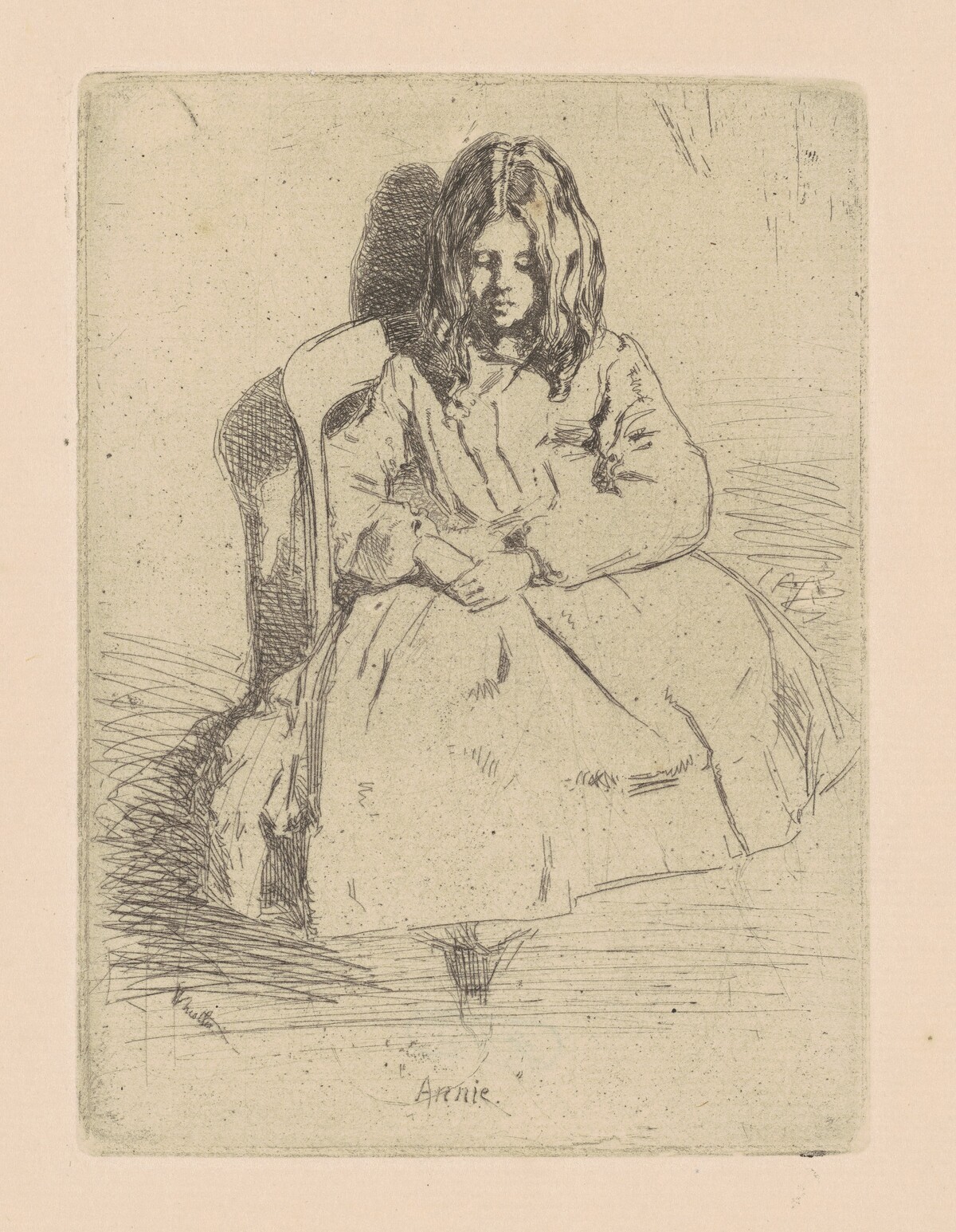 Annie, Seated by James McNeill Whistler