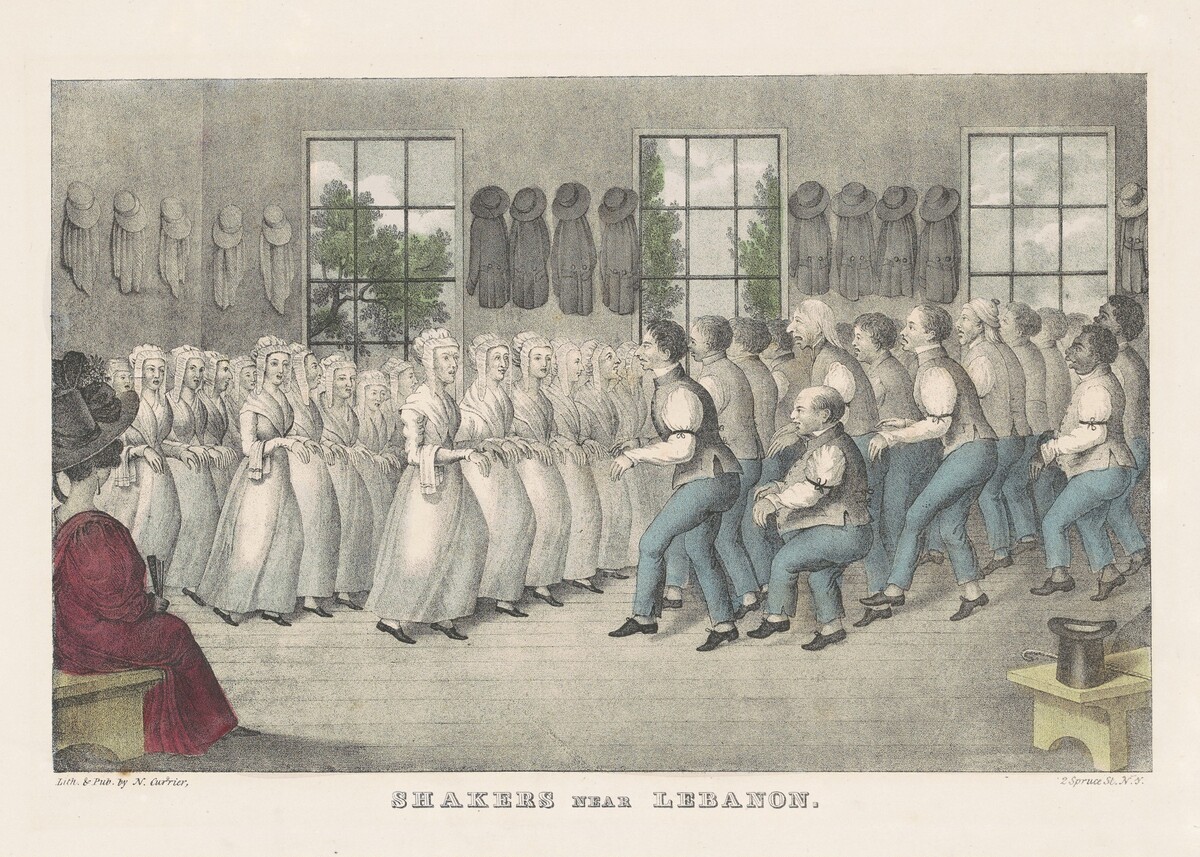 Shakers Near Lebanon by Nathaniel Currier