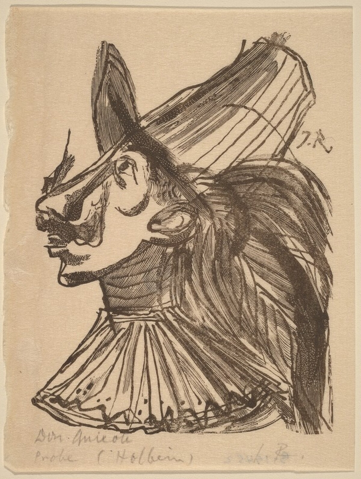 Illustration to Cervantes, "Don Quixote" by Imre Reiner