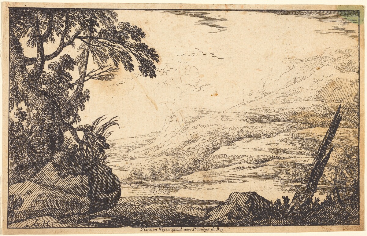 Mountainous Landscape by Laurent de La Hyre