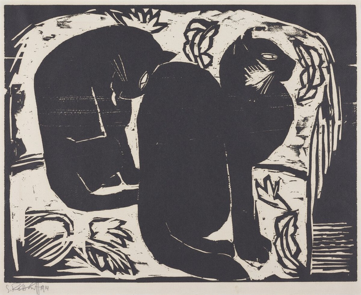 Cats I (Katzen I) by Karl Schmidt-Rottluff