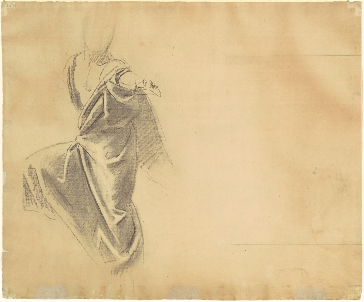 Study of Drapery [verso] by John Singer Sargent