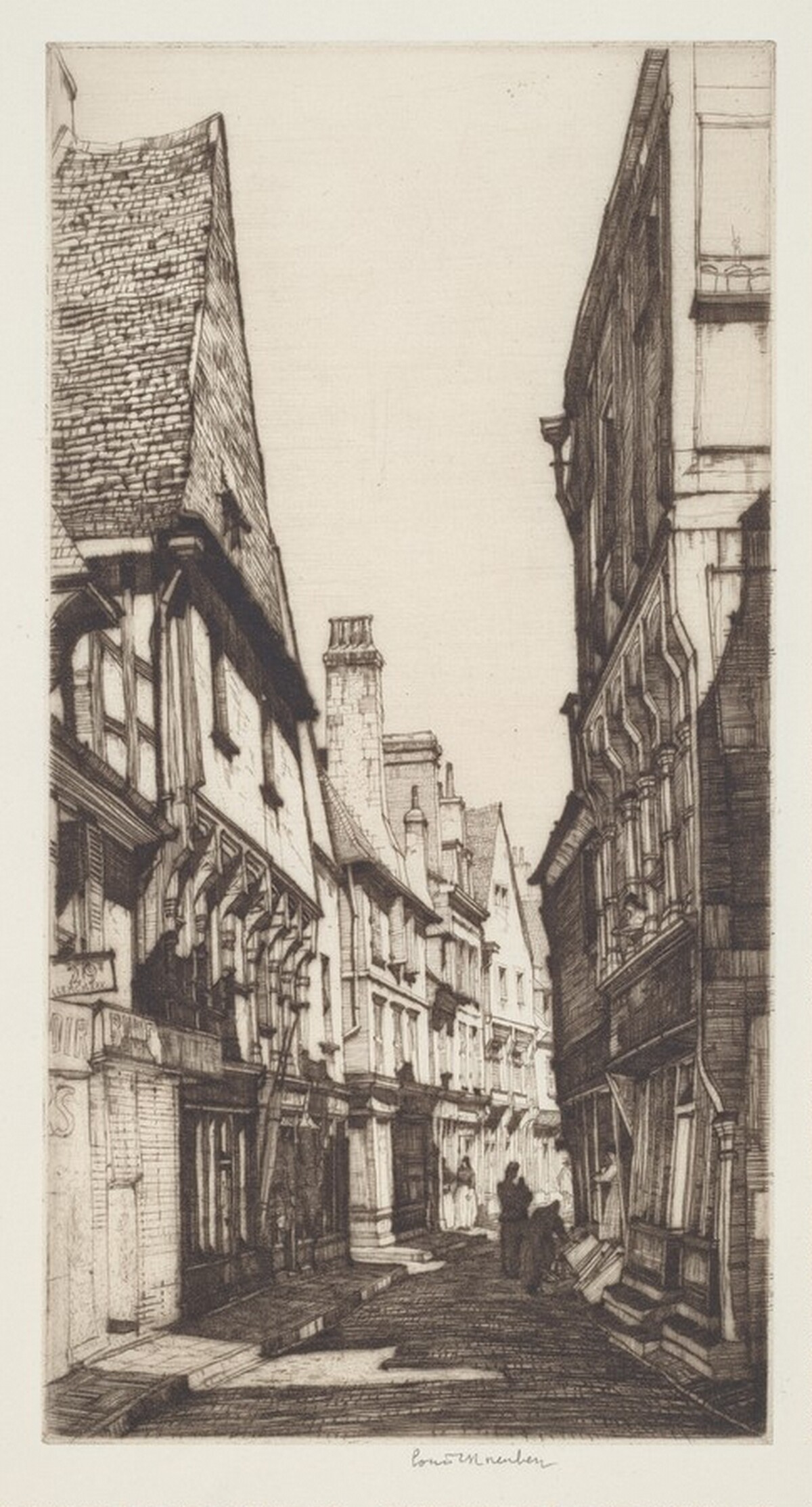 La Rue Mirebeau, Bourges by Louis Conrad Rosenberg