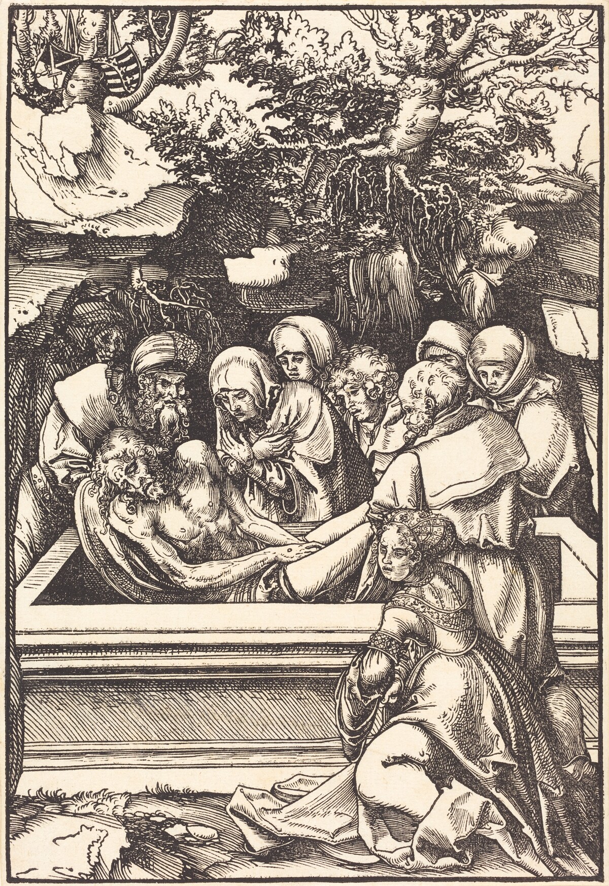 The Entombment by Lucas Cranach the Elder