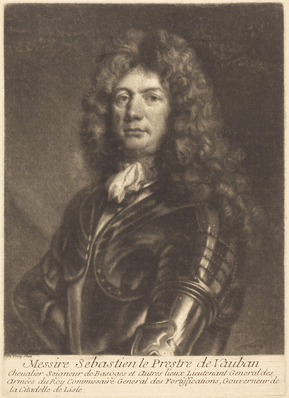 Portrait of M. Sebastien Le Prestre de Vauban by Louis Bernard after François de Troy