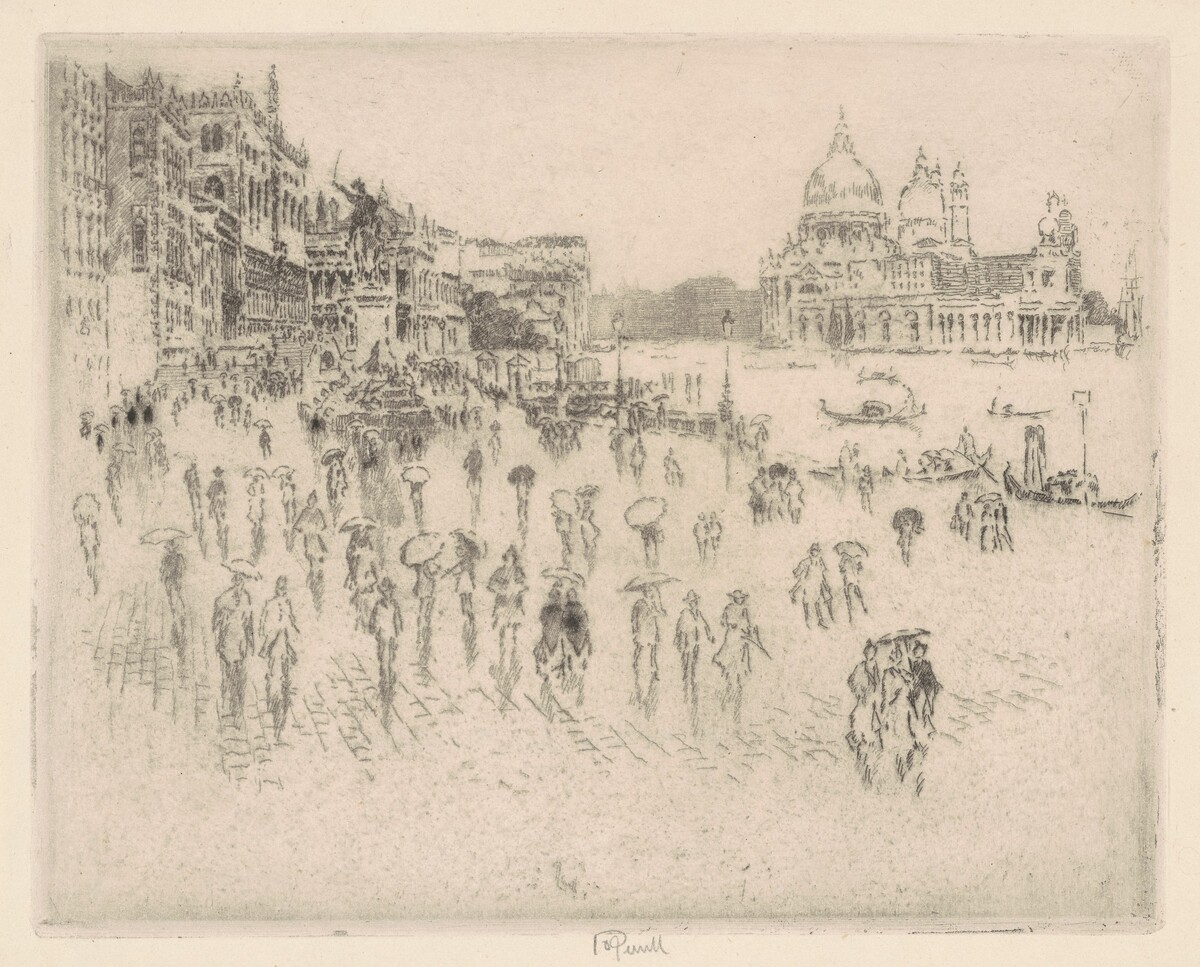 On the Riva, from Pennell's Window by Joseph Pennell