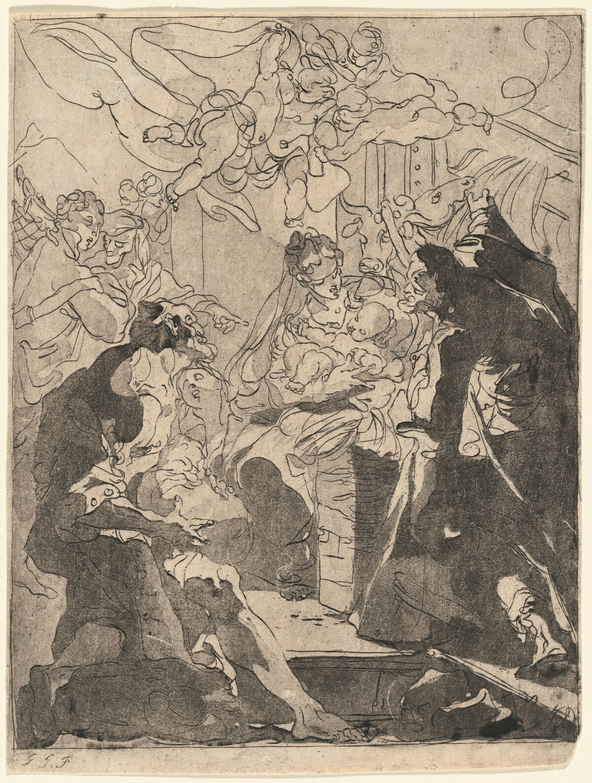 Adoration of the Shepherds by Gaetano Gandolfi