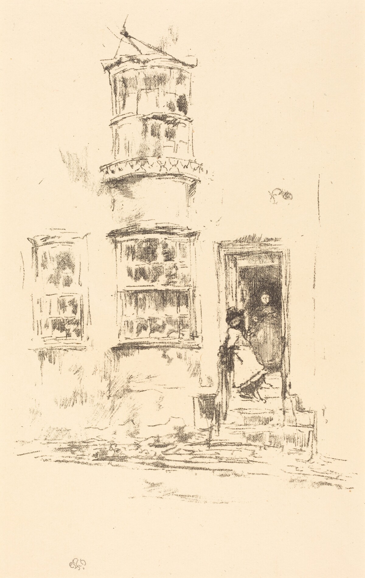 The Little Steps, Lyme Regis by James McNeill Whistler