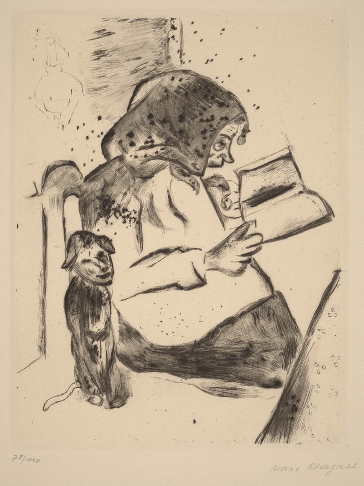 The Grandmother by Marc Chagall