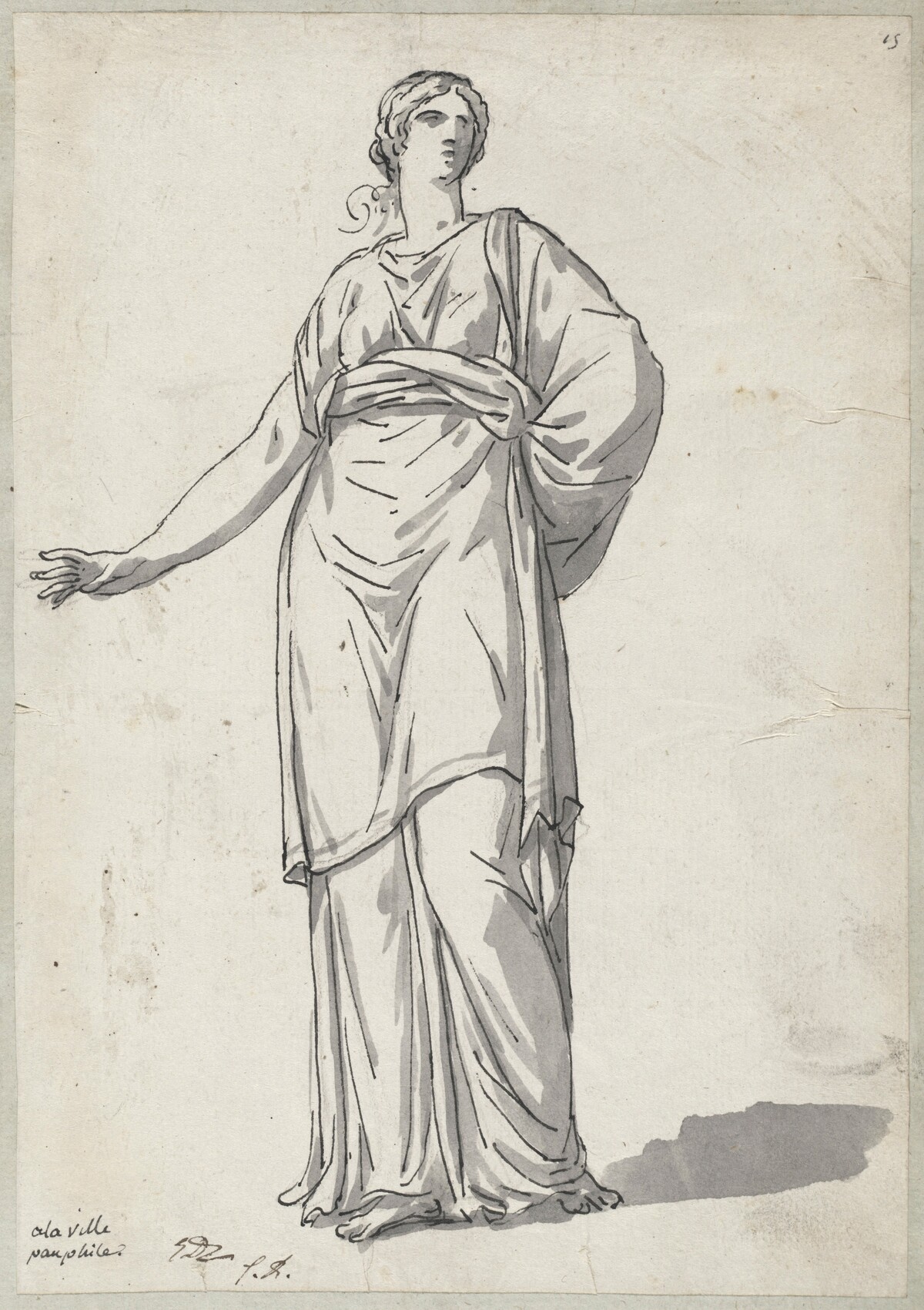 Woman from the Villa Pamphili by Jacques-Louis David