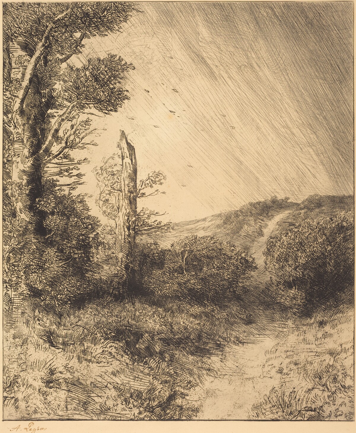 Gust of Wind (Le coup de vent) by Alphonse Legros