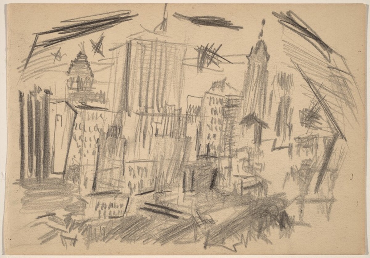 Manhattan Cityscape by John Marin