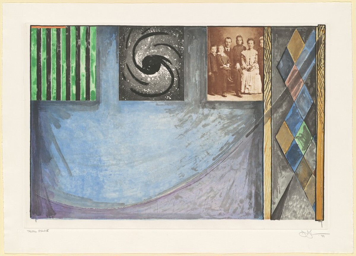 Untitled (Embassies) [trial proof] by Jasper Johns