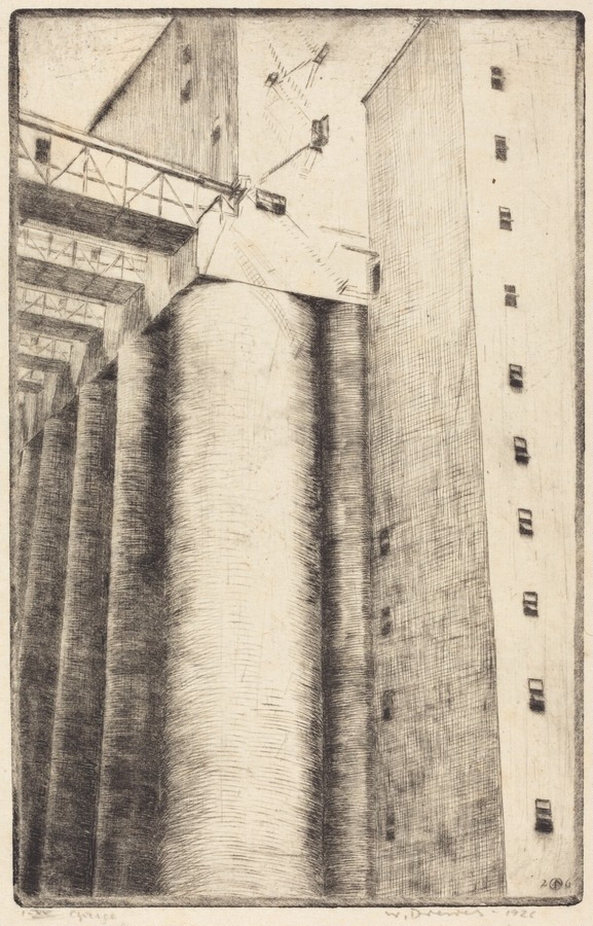 Chicago - Grain Elevator III by Werner Drewes