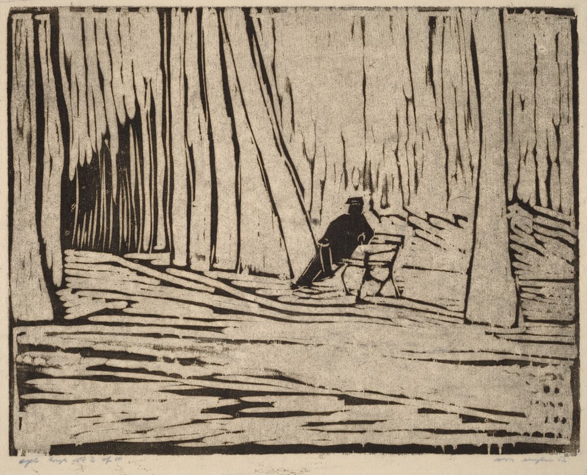 Man in Park by Vera Myhre