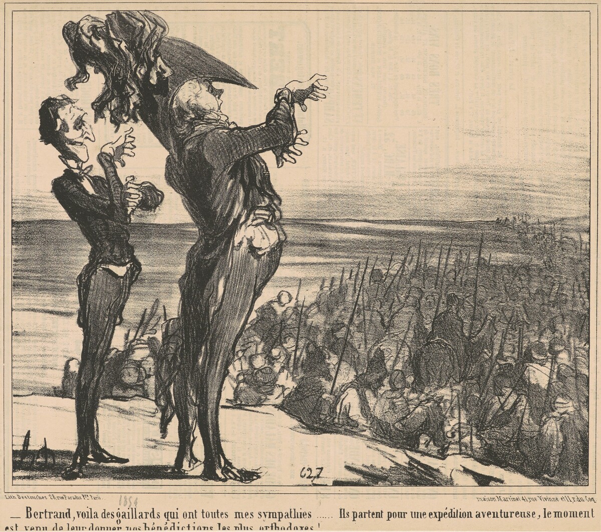 Bertrand, voila des gaillards ... by Honoré Daumier