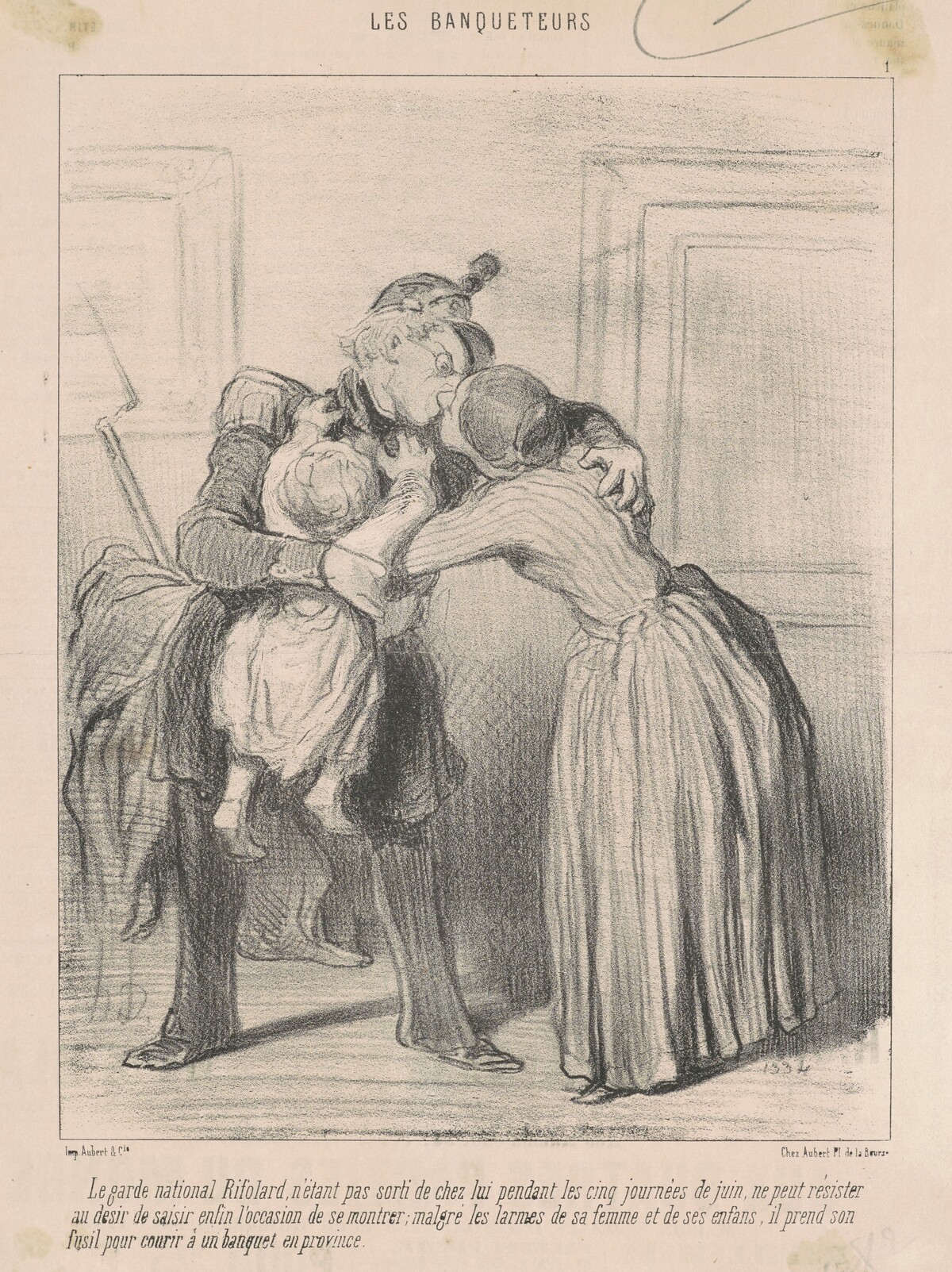 Le garde national Rifolard ... by Honoré Daumier