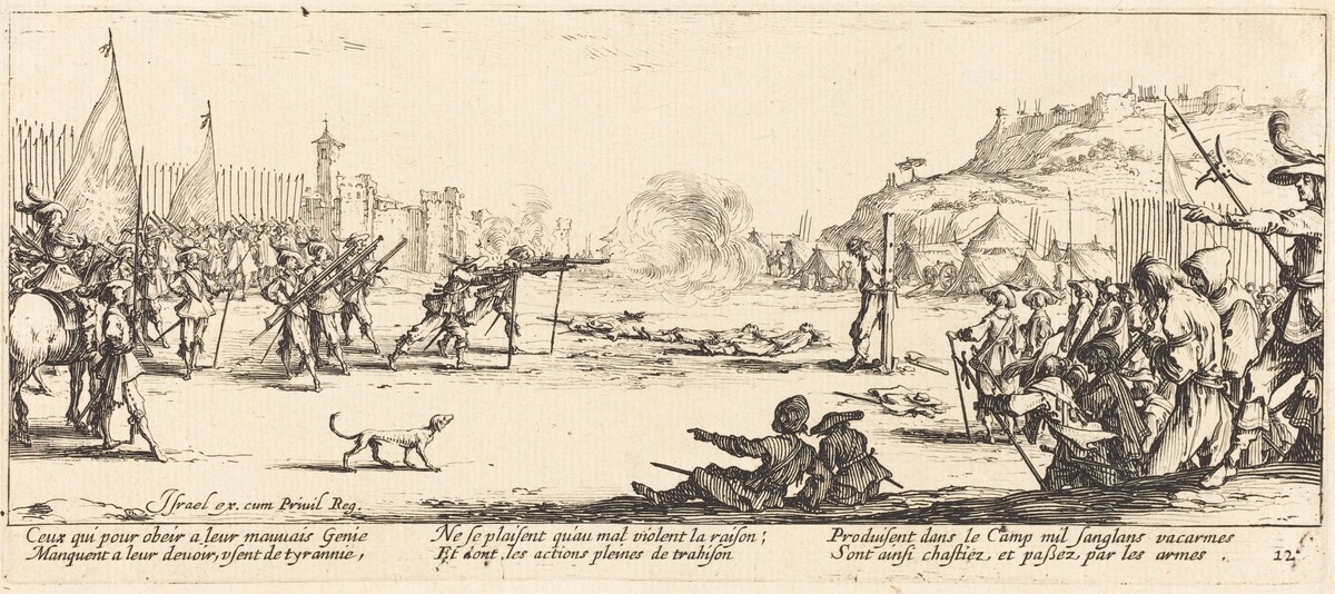 The Firing Squad by Jacques Callot