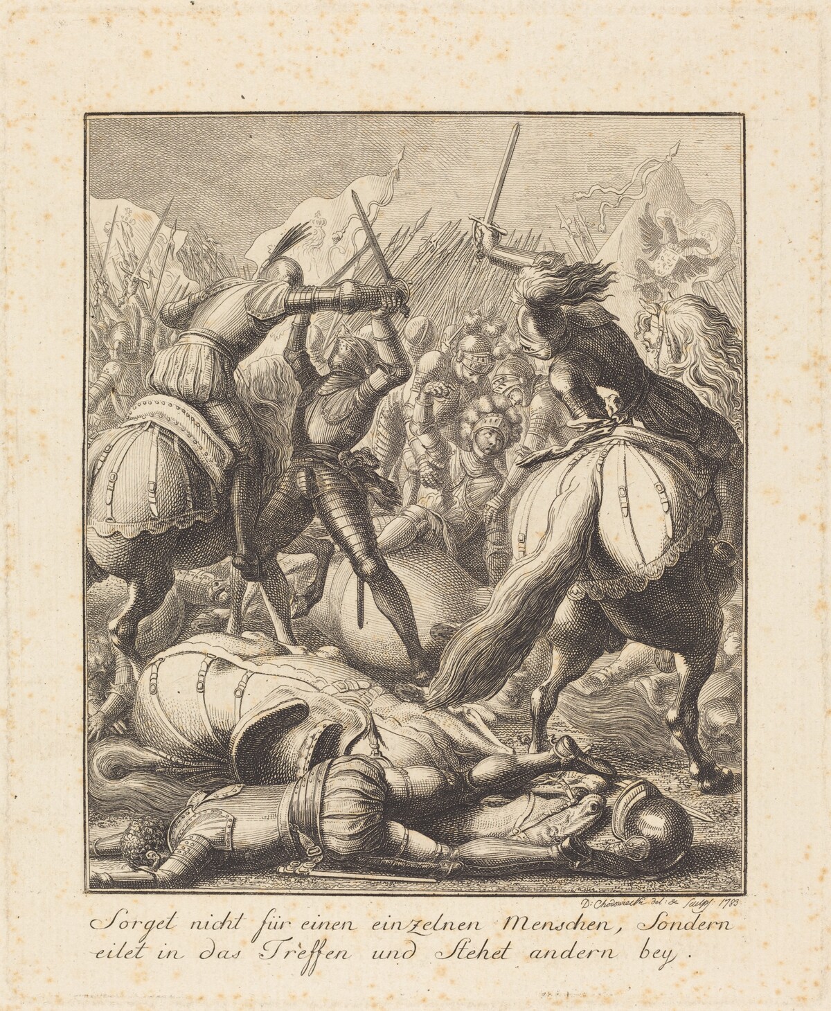Rudolph of Hapsburg by Daniel Nikolaus Chodowiecki