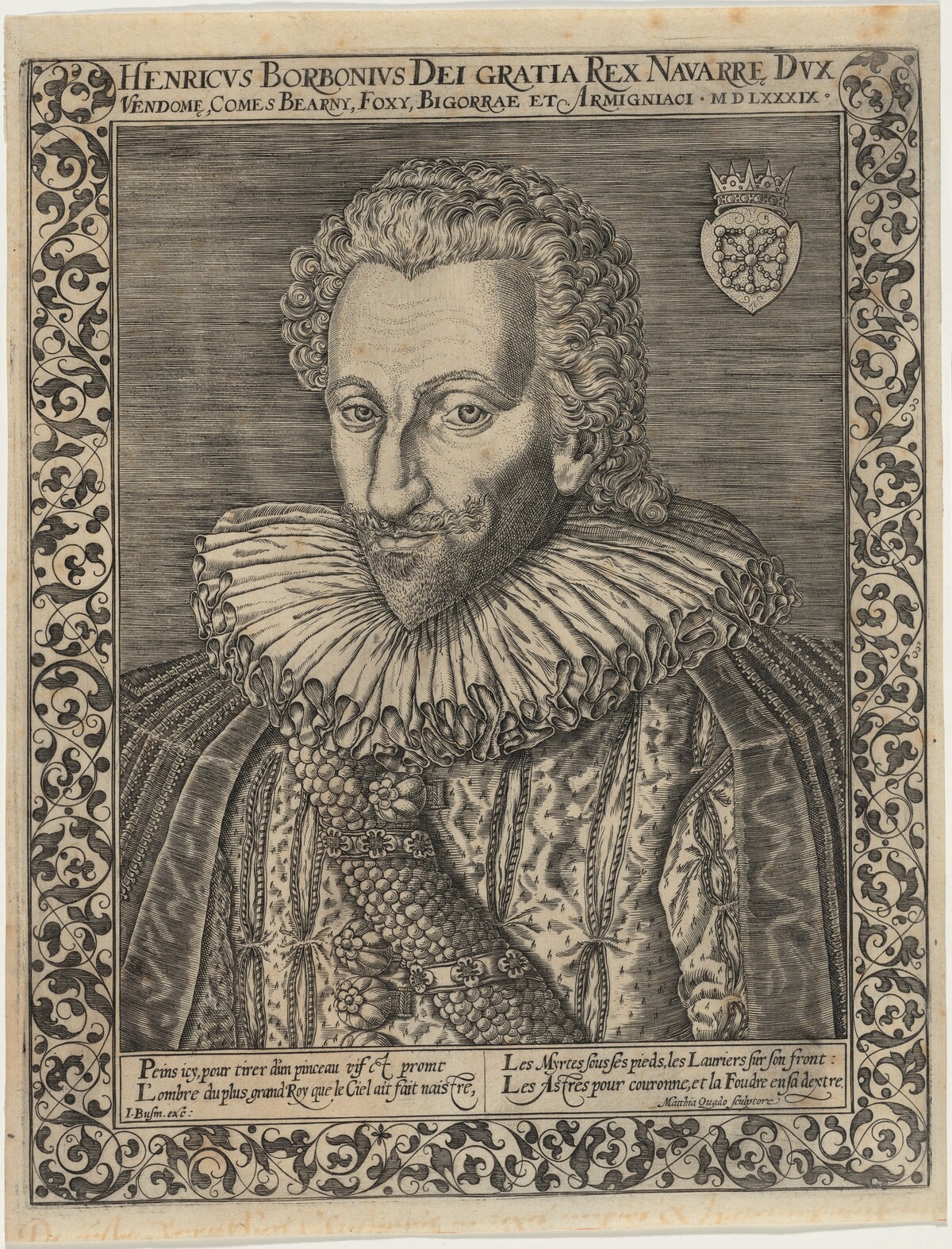Henry IV of France by Matthis Quad after Theodor de Bry