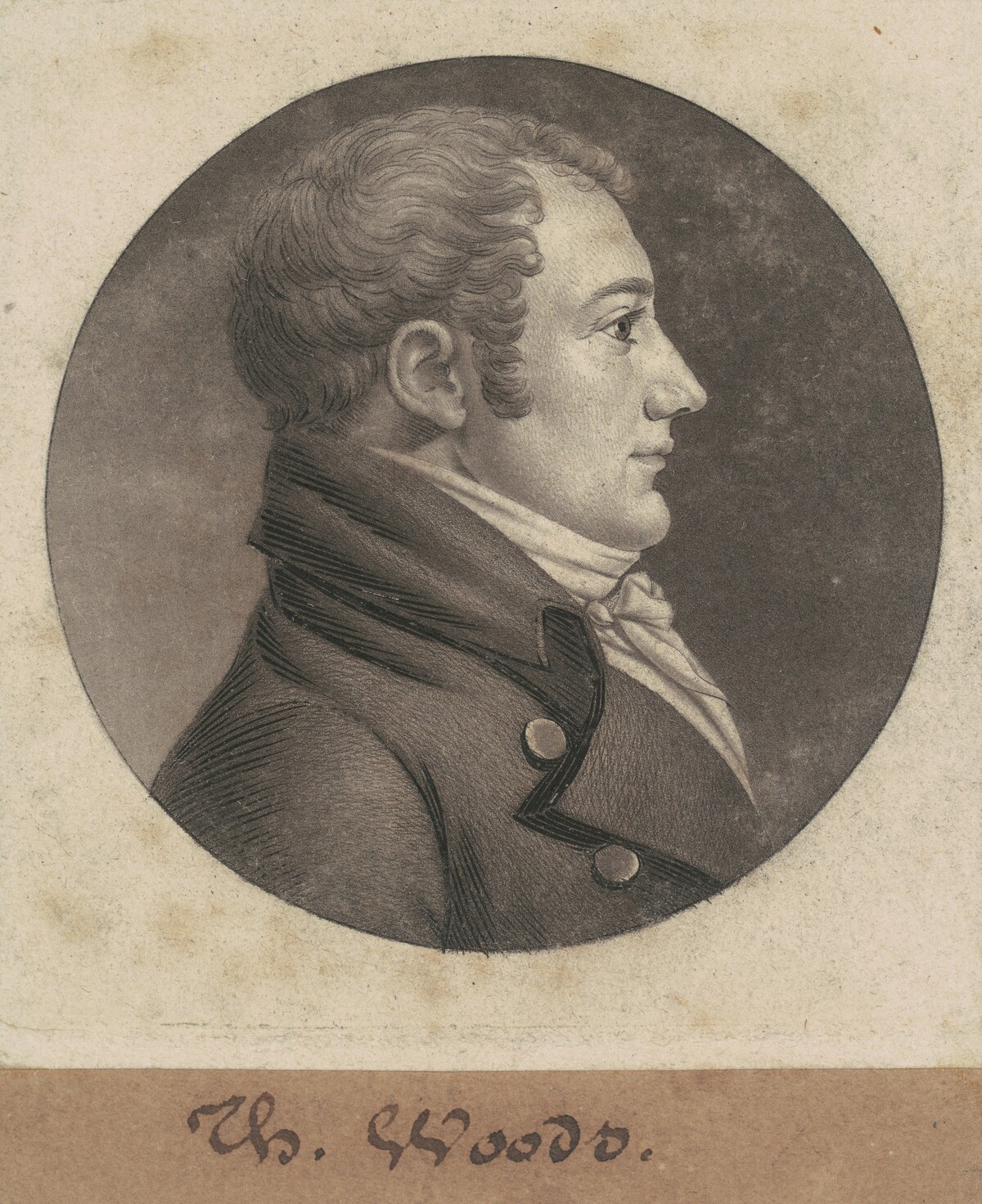 Thomas Woods by Charles B. J. Févret de Saint-Mémin