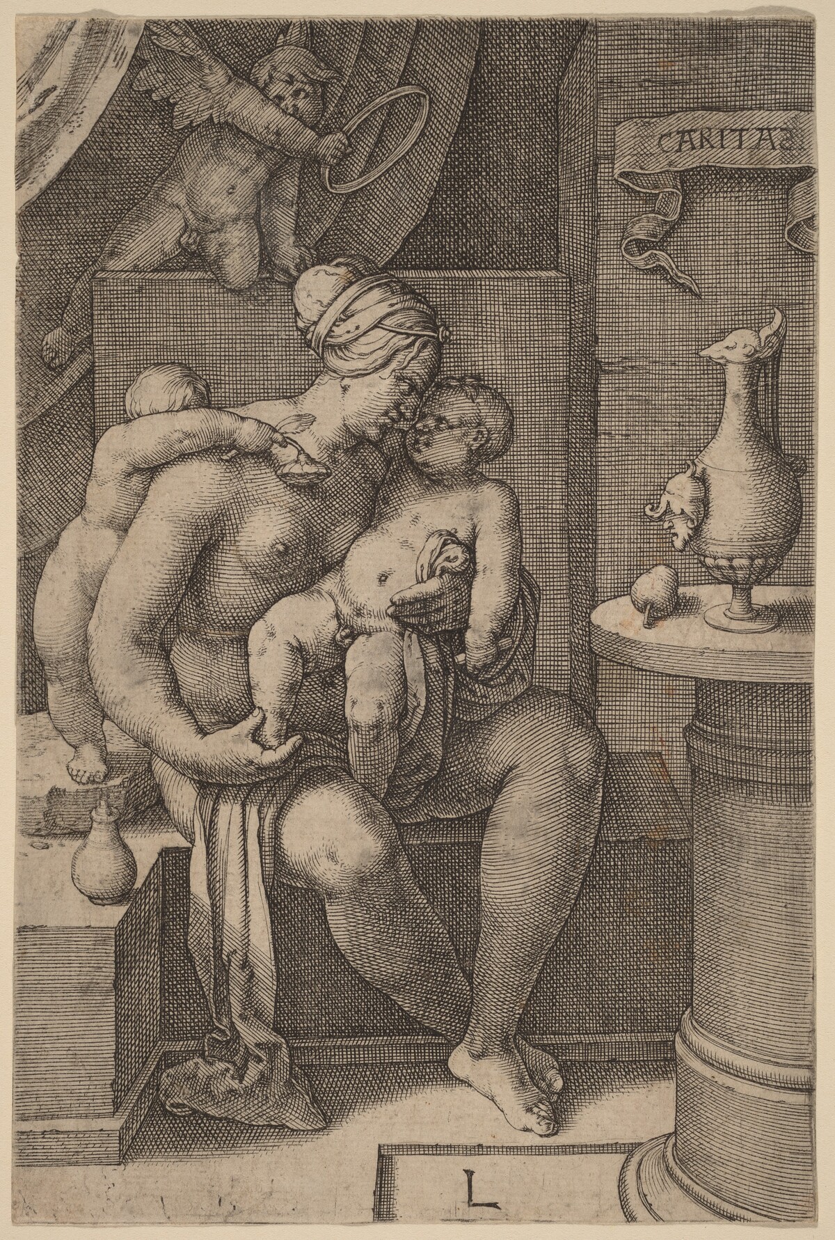 Caritas (Charity) by Lucas van Leyden