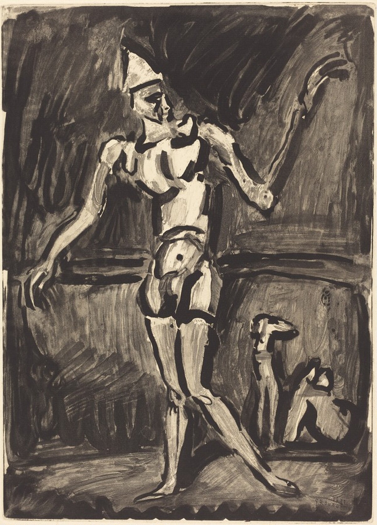 Le clown jaune by Georges Rouault