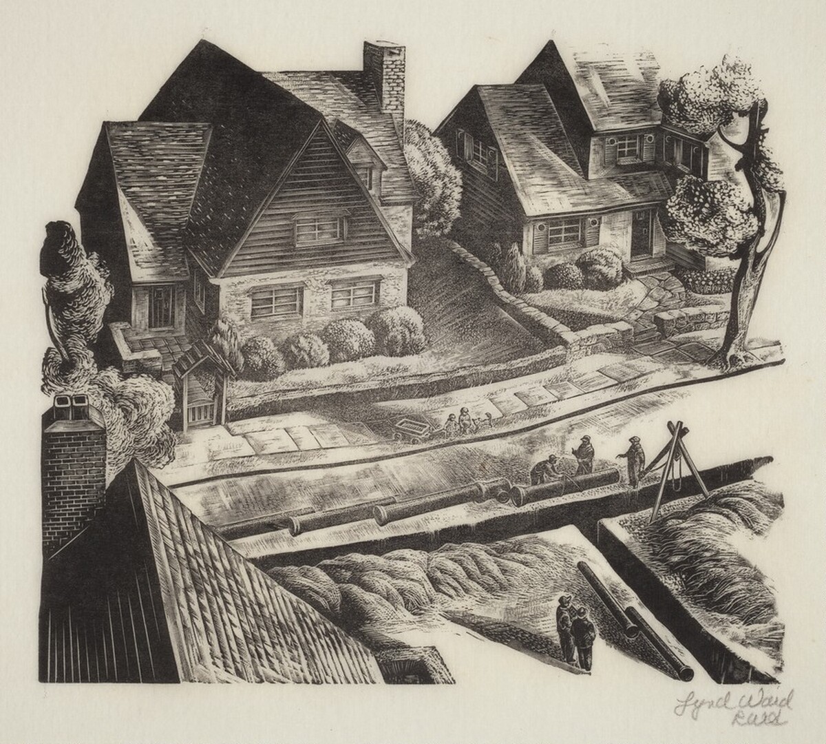 Untitled (Suburb) by Lynd Kendall Ward