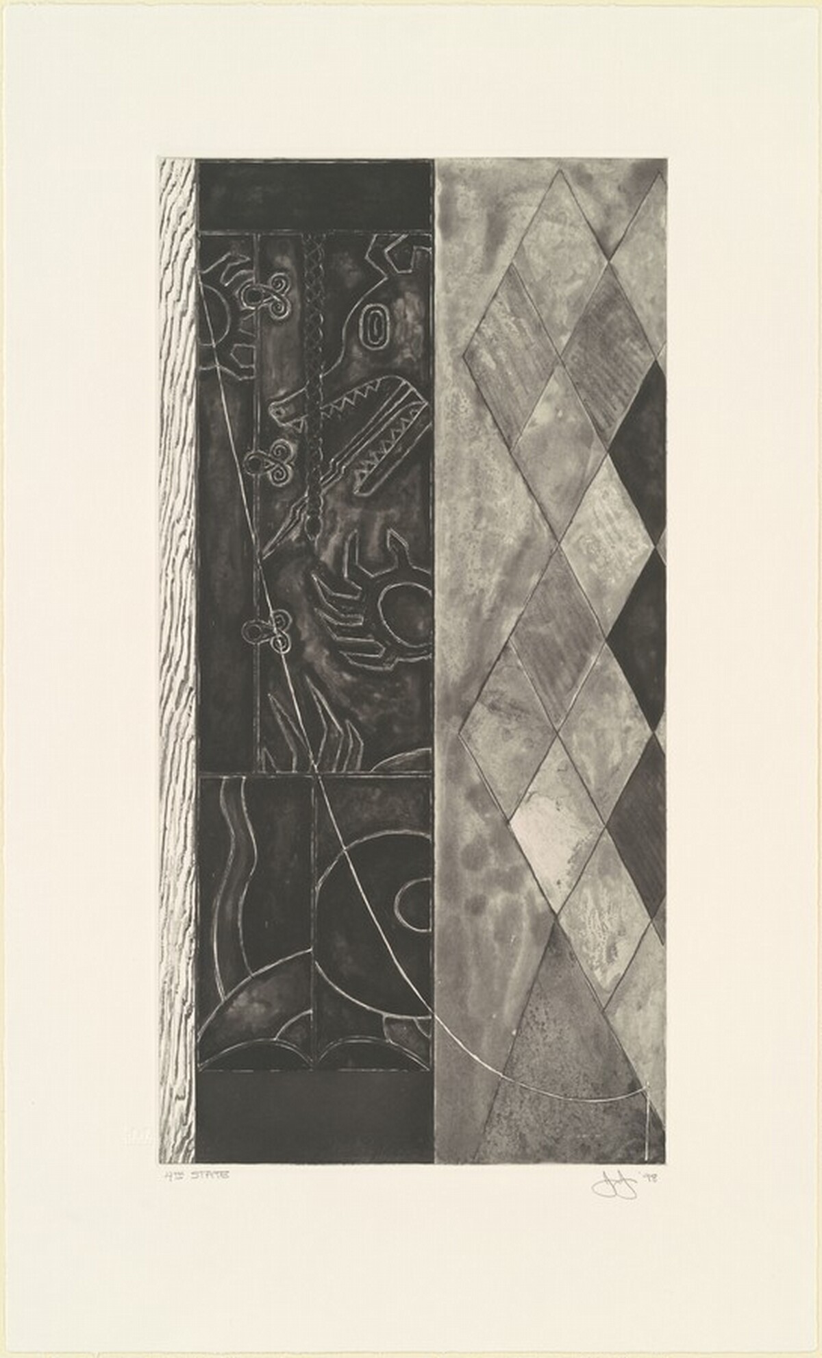 Untitled [state proof of 4th state] by Jasper Johns