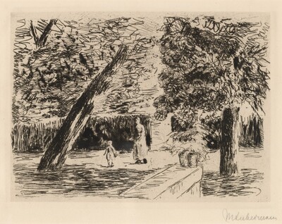 Woman and Child in Garden