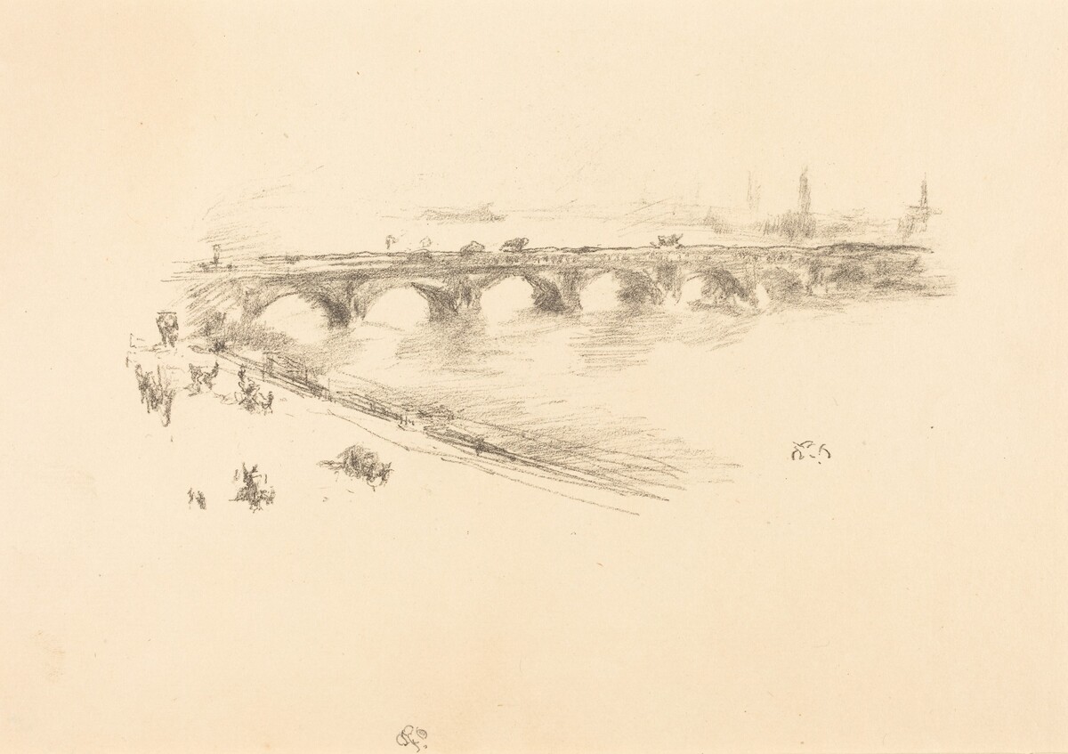 Evening, Little Waterloo Bridge by James McNeill Whistler
