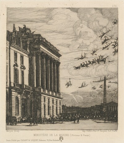 Le Ministère de la Marine, Paris (The Admiralty, Paris)