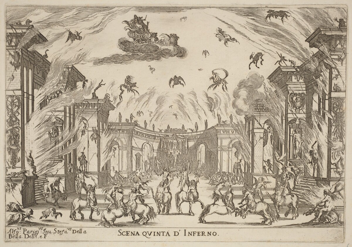 Scena Quinta di'Inferno by Stefano Della Bella