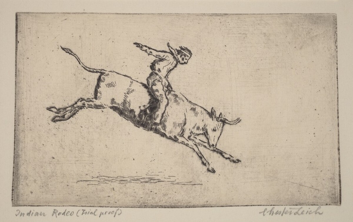 Indian Rodeo by Chester Leich