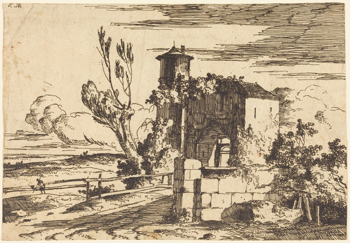 Monumental Entry by Louis Gabriel Moreau the Elder