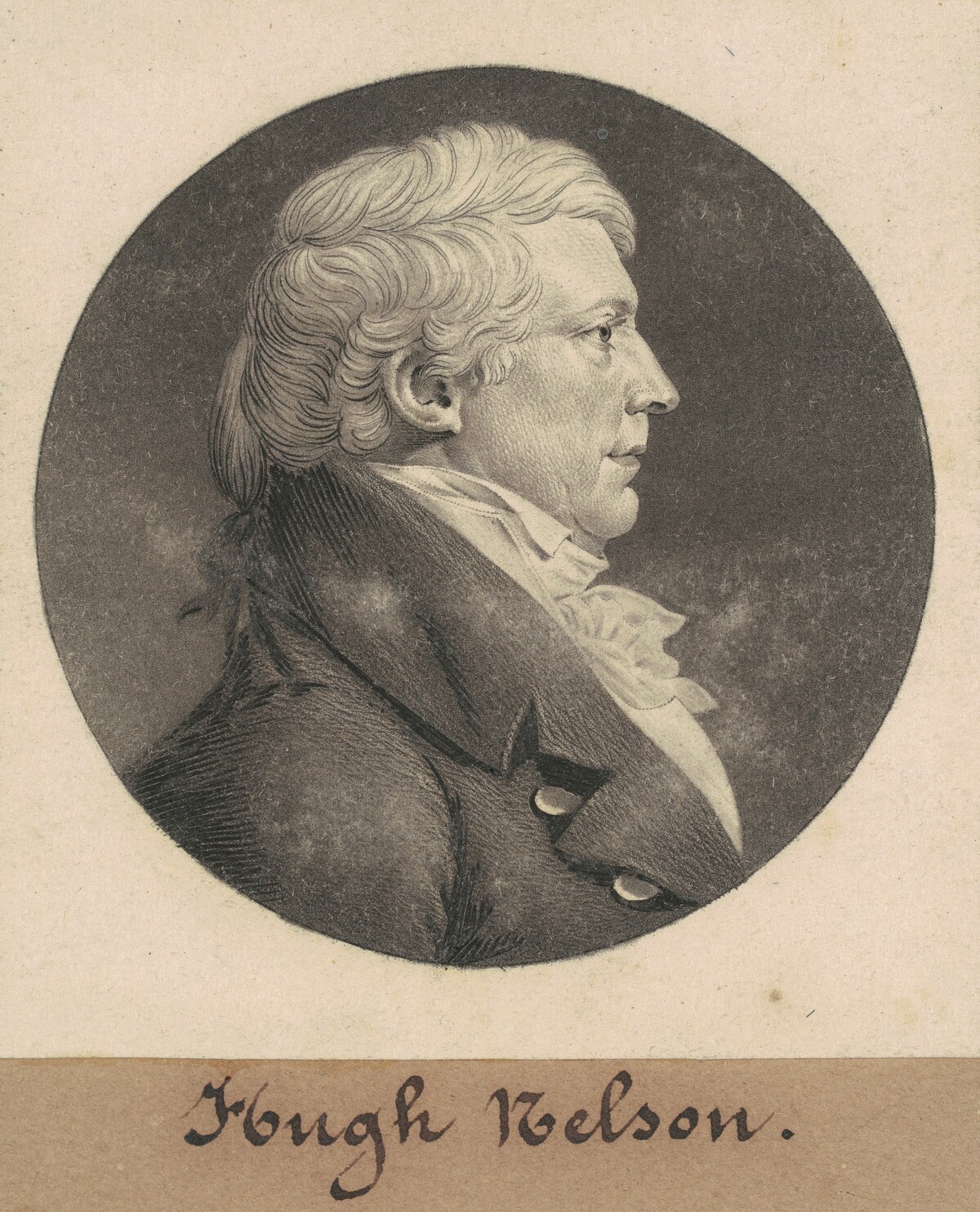 Francis Nelson by Charles B. J. Févret de Saint-Mémin