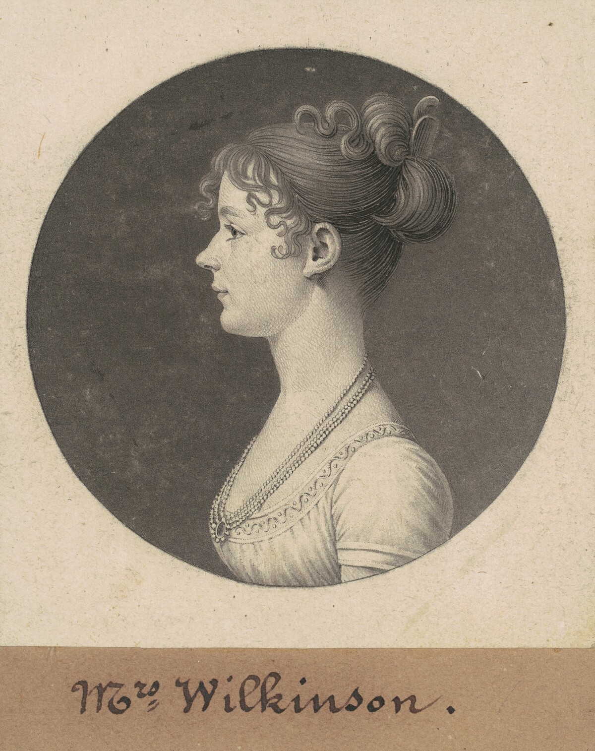 Catherine Andrews Wilkinson by Charles B. J. Févret de Saint-Mémin