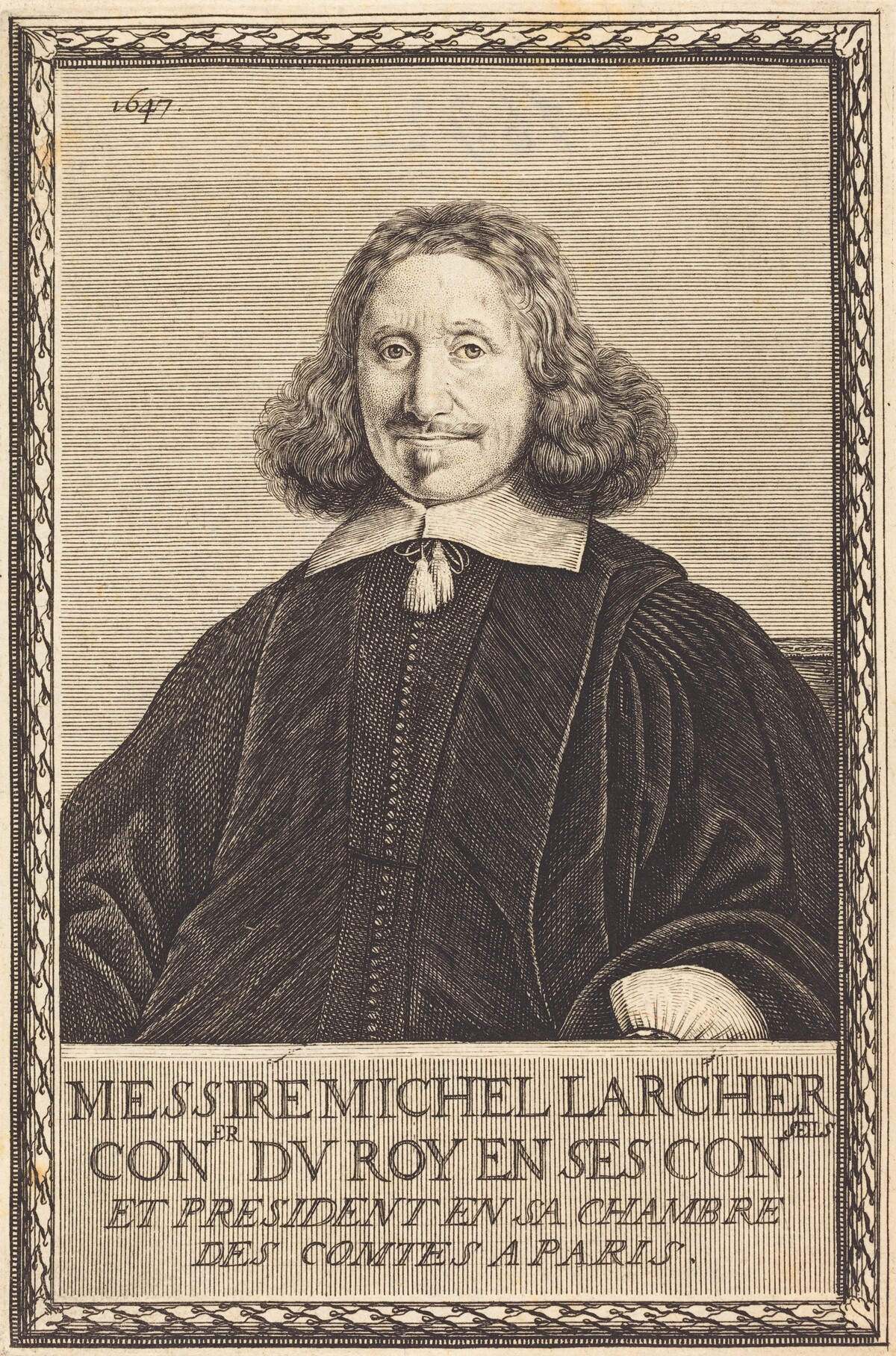Michel Larcher by Abraham Bosse