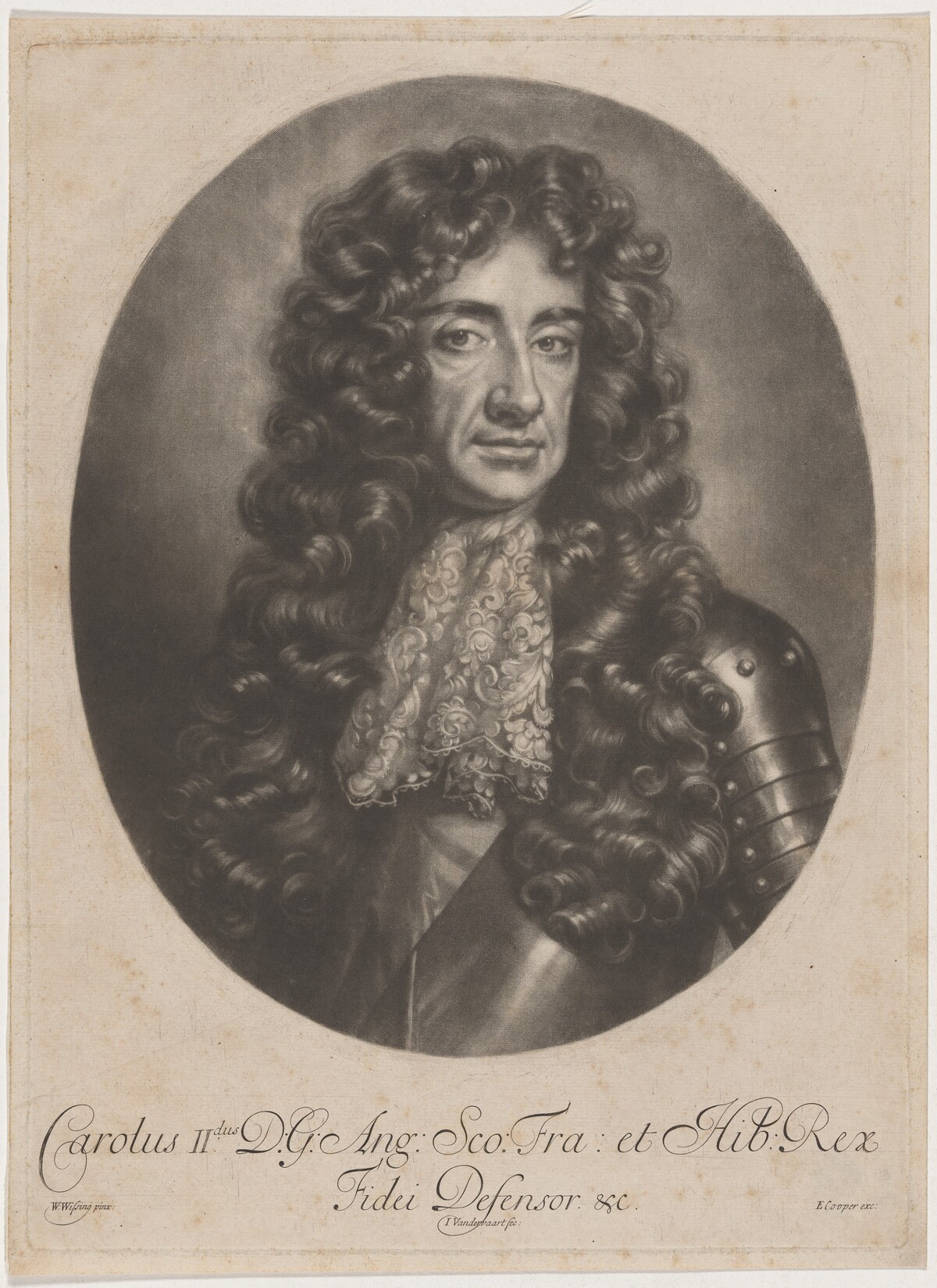 Charles II by Jan van der Vaart after Willem Wissing