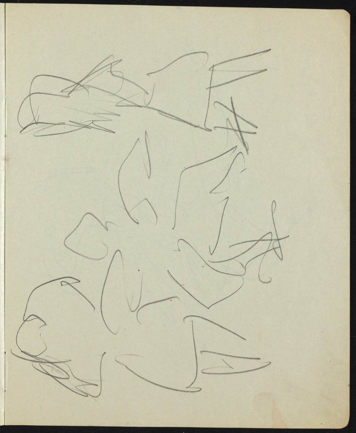 Dancers and Performers (Page from a Sketchbook) by Ernst Ludwig Kirchner