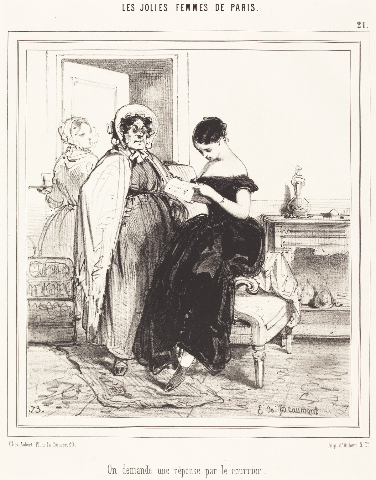 On demande une réponse par le courrier by Edouard de Beaumont