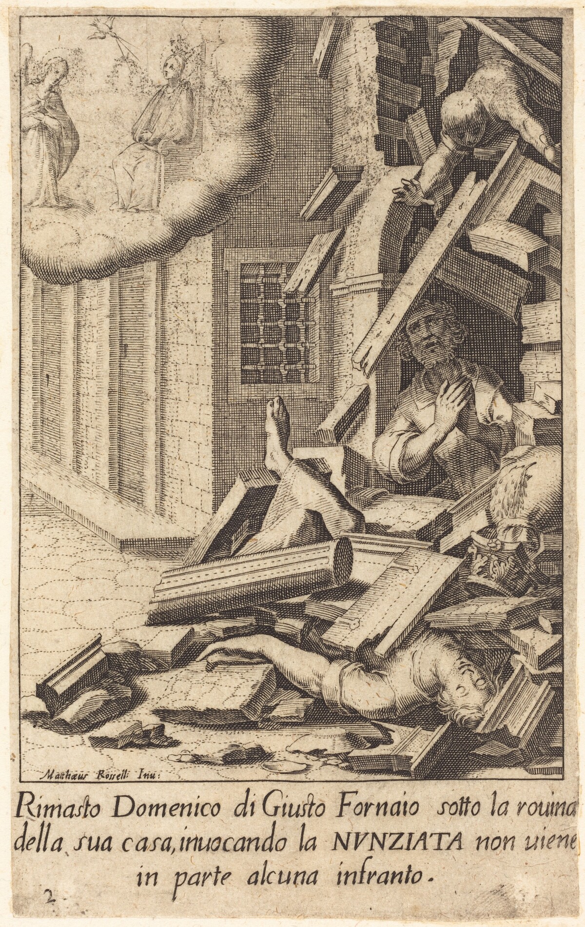 Domenico di Giusto by Jacques Callot after Matteo Rosselli