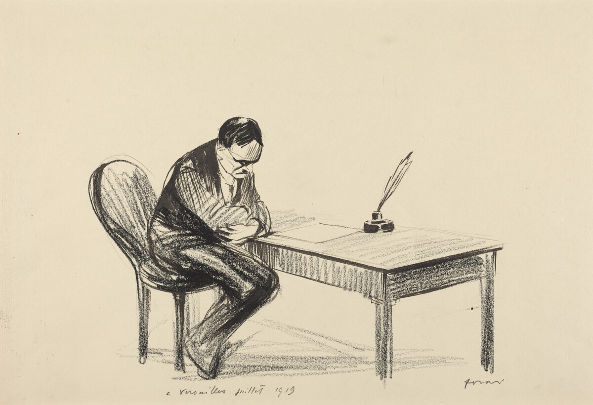 A Versailles juillet 1919 by Jean-Louis Forain