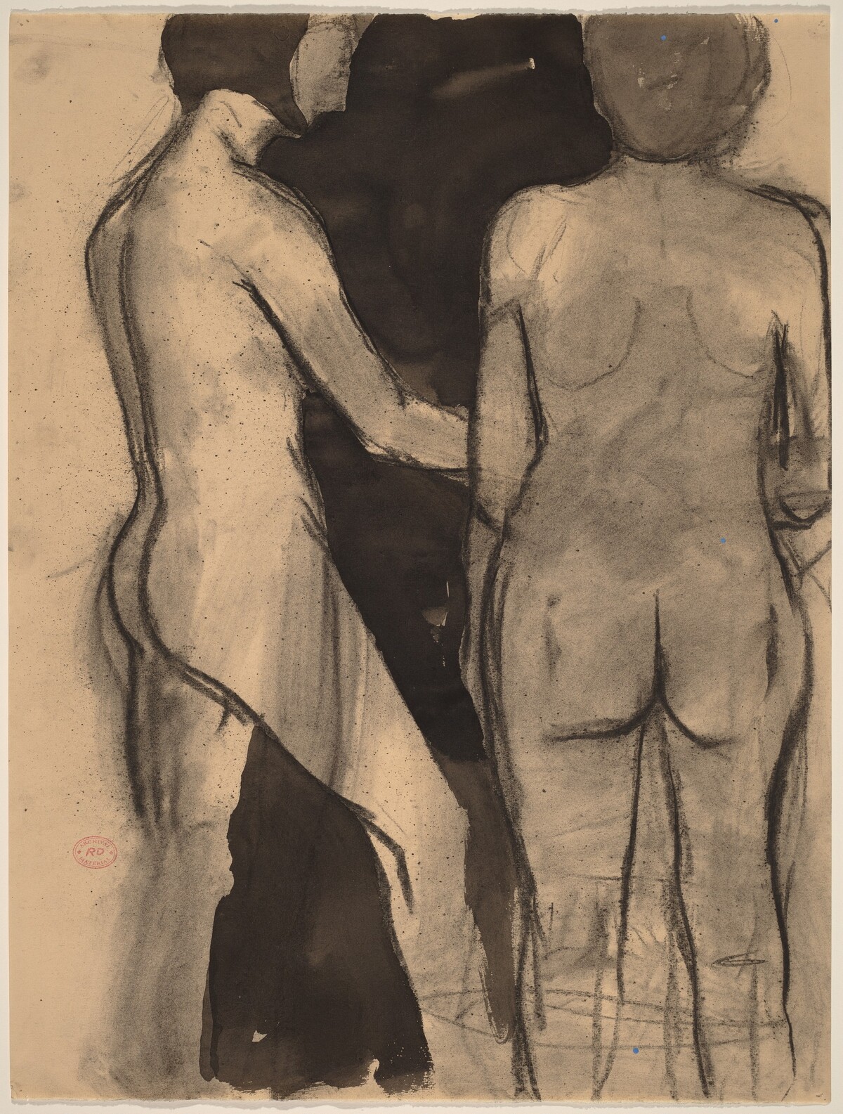 Untitled [two standing female nudes] by Richard Diebenkorn