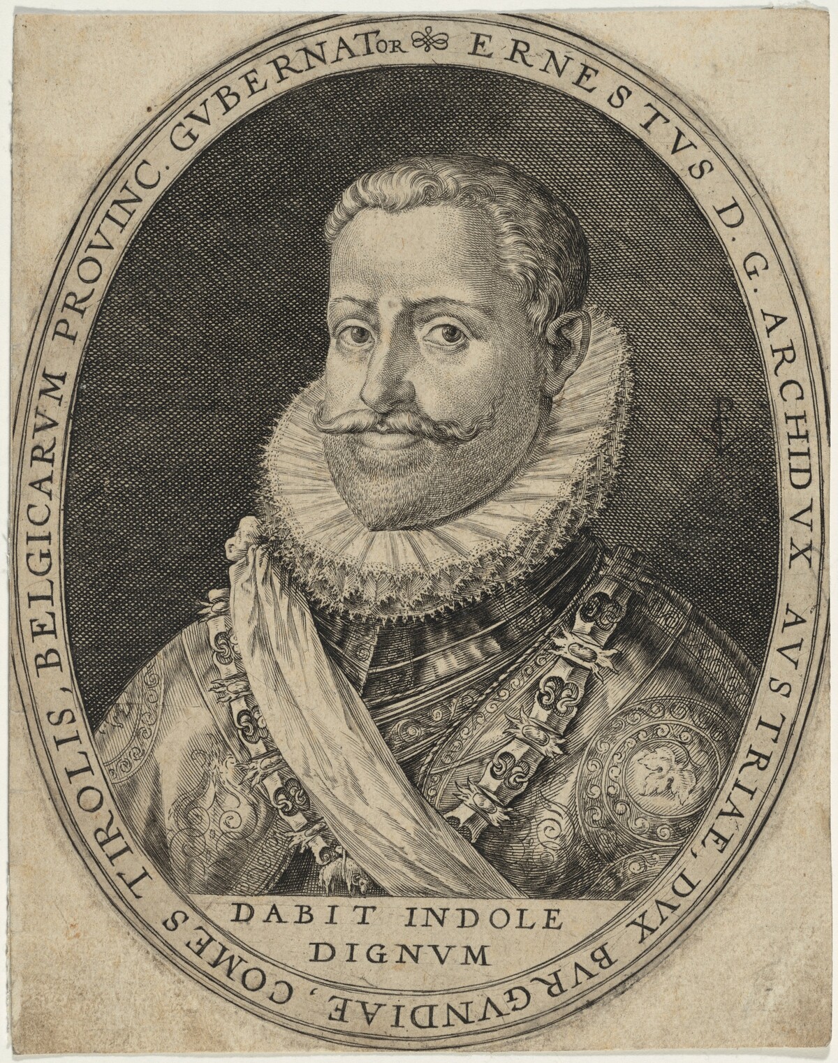 Ernest of Austria, Archduke, Governor of the Spanish Netherlands by Crispijn de Passe I