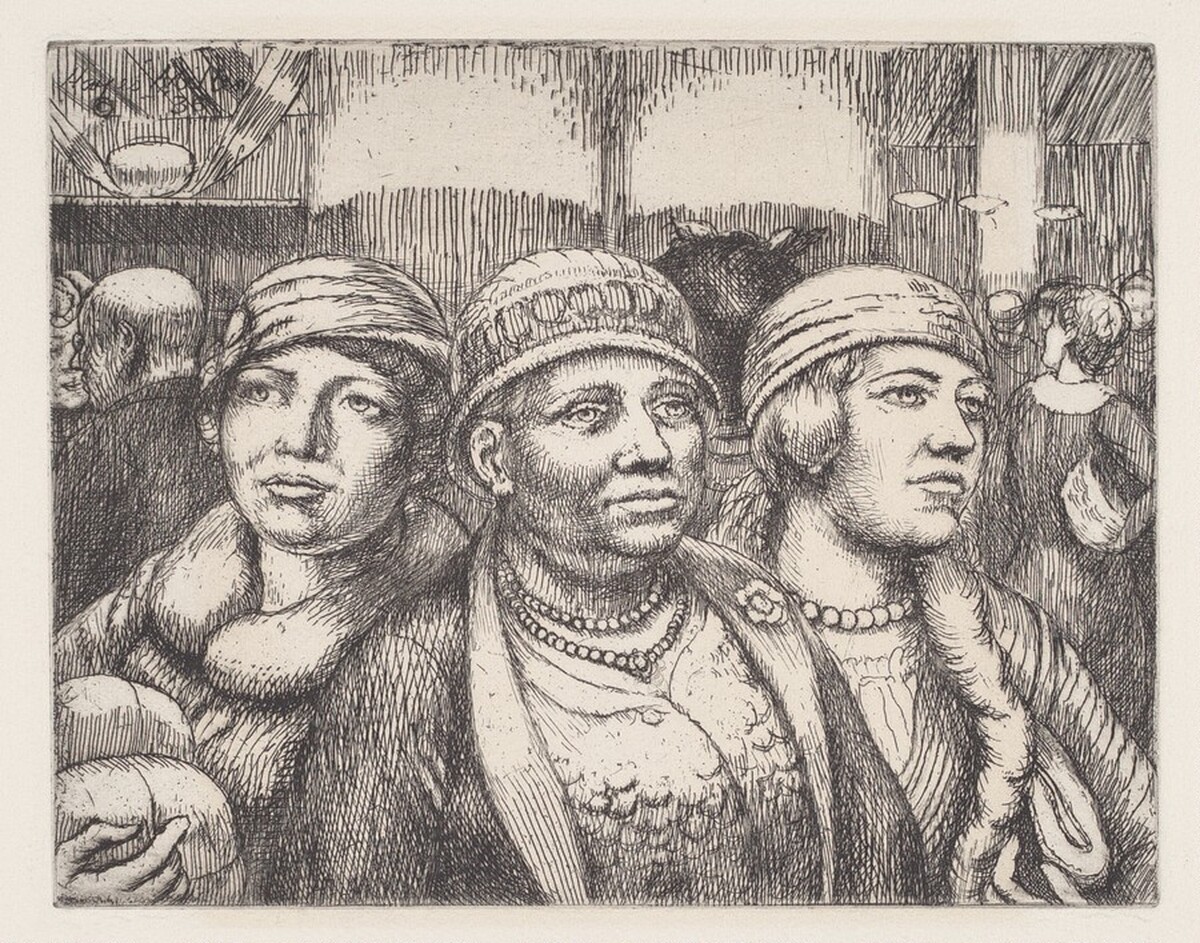 Three Shoppers by Kenneth Hayes Miller