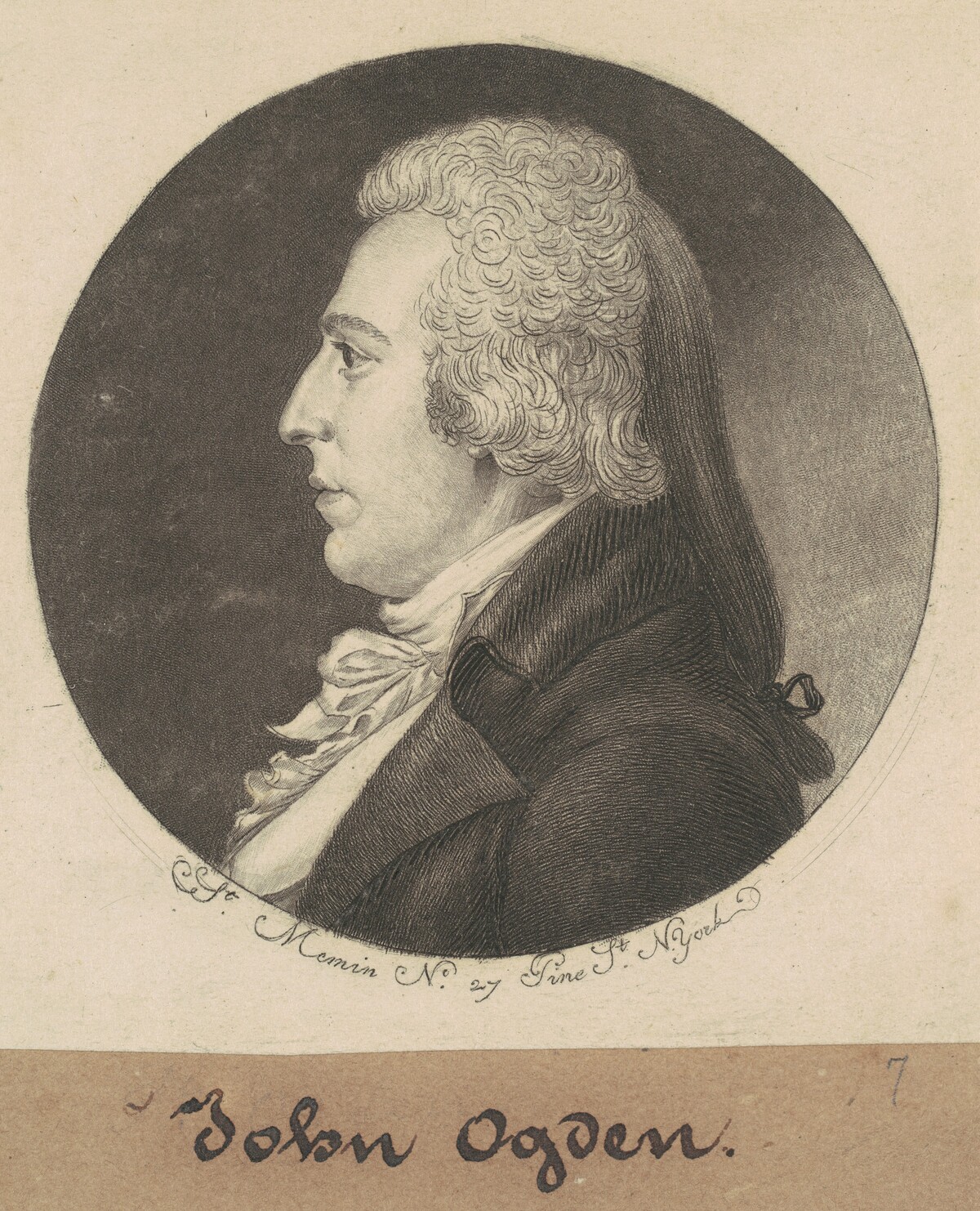 David A. Ogden by Charles B. J. Févret de Saint-Mémin